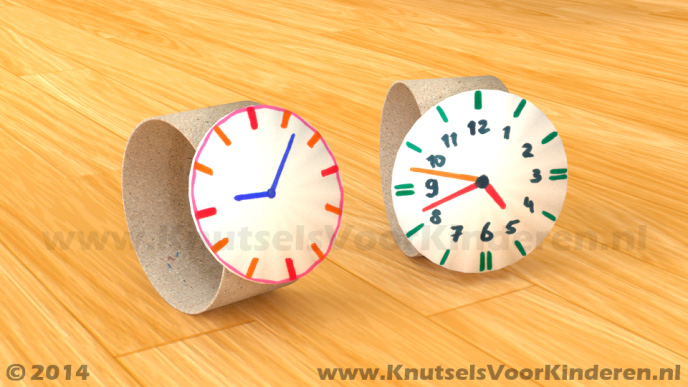 Verwonderend Horloge van wc rol - Knutsels Voor Kinderen - Leuke Ideeën om te PI-54