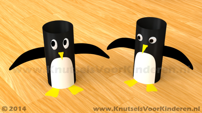 Beste Pinguin van wc rol - Knutsels Voor Kinderen - Leuke Ideeën om te HC-28