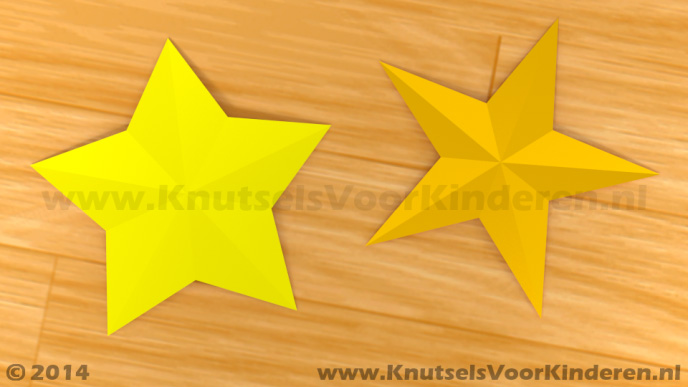Spiksplinternieuw Vijf-puntige ster van A4 papier - Knutsels Voor Kinderen - Leuke BR-11