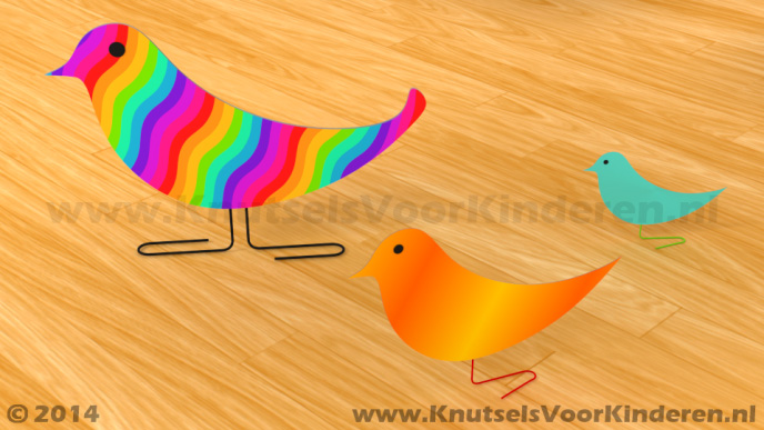 Spiksplinternieuw Vogel van papier en paperclip - Knutsels Voor Kinderen - Leuke CF-73